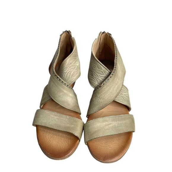 NEW Miz Mooz Candace leather criss sandals Size 38 - Picture 2 of 10